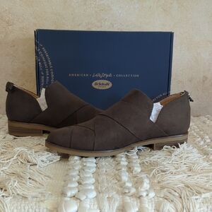 Dr.Scholl's NIB Olive Weave Shoe 6